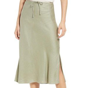 Madewell Linen Blend Green Skirt - Sz 10